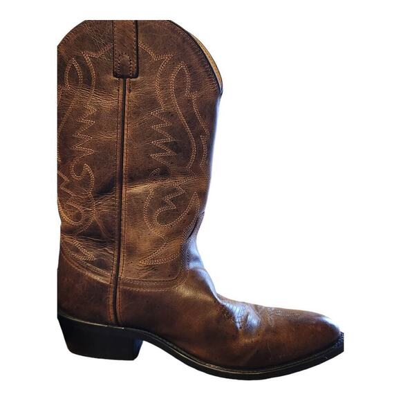 Smoky mountian boots Denver men sz 9.5D brown western cowboy boots leather upper main image 4